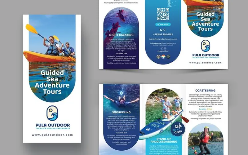 Brochure and flyer print reference