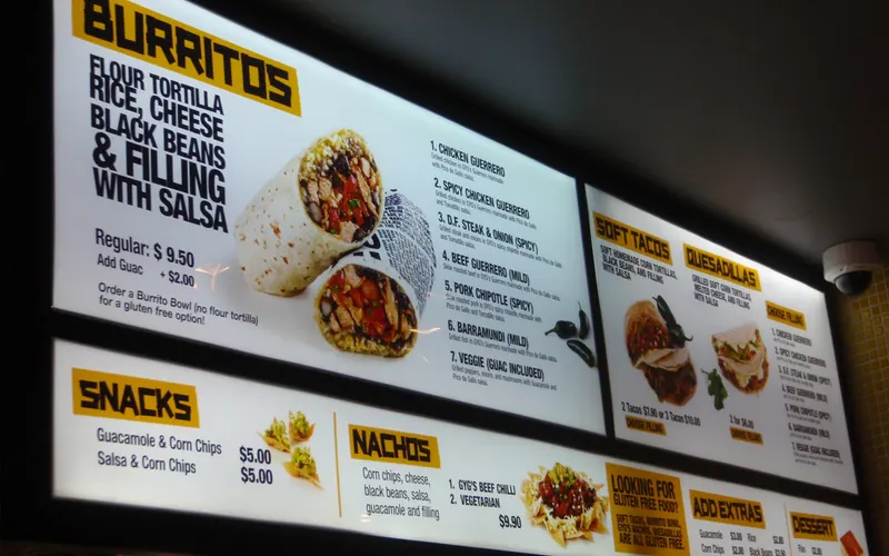 Digital menu design reference