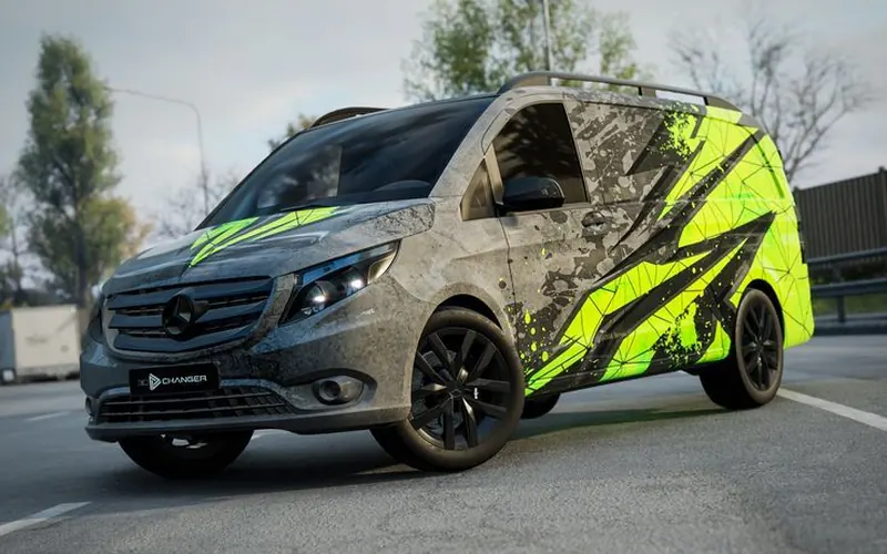 Partial vehicle wrap reference